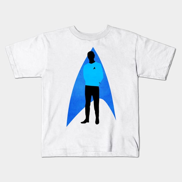 Star Trek - Minimalist Spock Kids T-Shirt by AdriansFinalFrontier